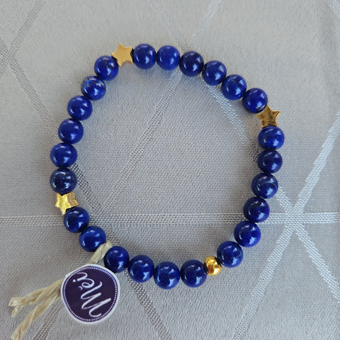 Lapis lazuli avec étoiles