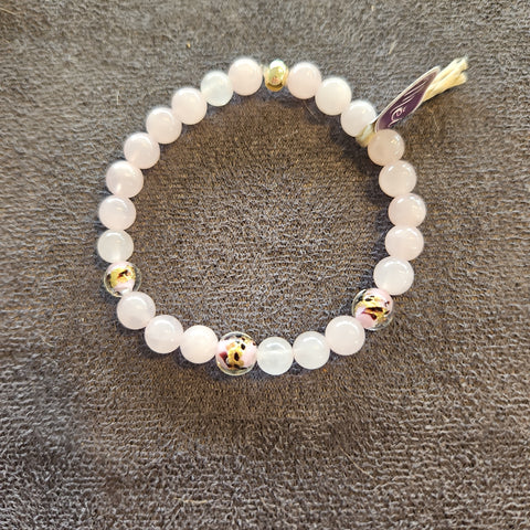Quartz rose & murano