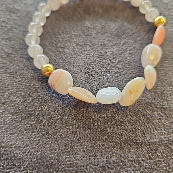 Quartz rose & opale rose des Andes