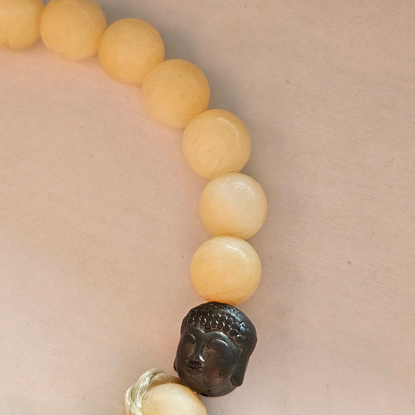 Calcite jaune & bouddha