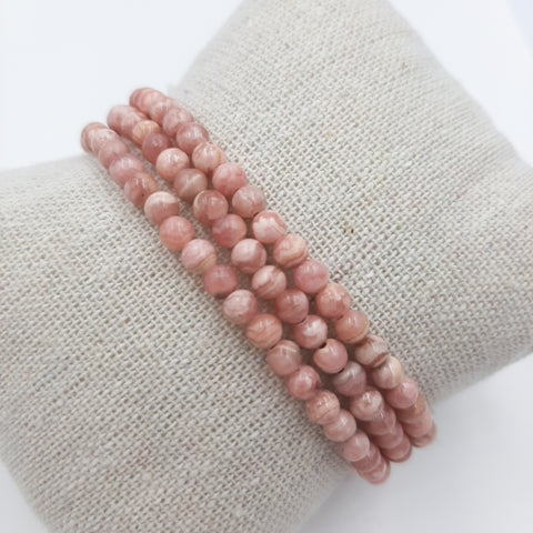 Rhodochrosite triple